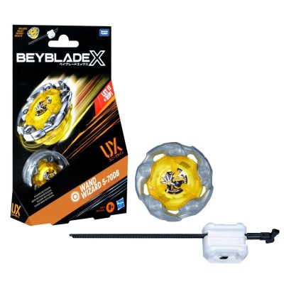 BEYBLADE X LET IT RIP SET LANSATOR SI ROATA WAND WIZARD 5-70DB UX foto