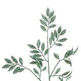 Ramură Artificială de Crăciun, Glitter Verde, 83 cm