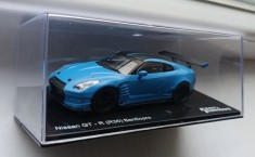 Macheta Nissan GT-R R35 Ben Sopra albastru Fast and Furious- IXO/ Altaya 1/43