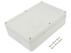 Carcasa universala KRADEX, IP67, Policarbonat, Gri deschis, Dimensiuni 140x210x60mm