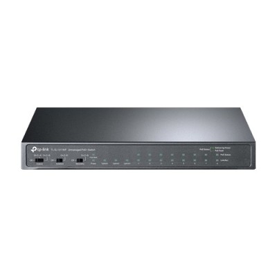 Switch 8 x RJ45 10/100 Mbps PoE, 2 x RJ45 1G, 1 x SFP 1G, Buget PoE 124W, Unmanaged - TP-Link TL-SL1311MP SafetyGuard Surveillance foto