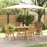 Scaune de grădină vidaXL pliabile 4 pcs Lemn solid de tec, Scaune de grădină vidaXL 2 pcs Lemn solid de tec