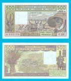 Coasta de Fildes (p#106A) 500 Francs 1989 UNC &#039;Africa de Vest&#039; serie: A 833168