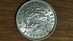 Cipru britanic -bijuterie de moneda argint 925- 9 piastri / piastres 1938 AU/UNC foto