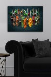 Cumpara ieftin Tablou Canvas Condimente, Multicolor, 70 x 50 cm
