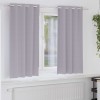 Perdele cu perdele 2 pcs Gri metalic Poliester