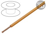 Cablu litat 0,25mm2 PVC portocaliu 25m 100V Clasa 5