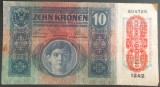 Bancnota istorica 10 COROANE - AUSTRO-UNGARIA (AUSTRIA), anul 1915 *cod 175