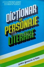 Dictionar de personaje literare - 2001 - Constanta Barboi ($L6)
