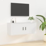 vidaXL Dulap TV montat pe perete, alb, 100x34,5x40 cm