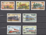 M2 TS3 2 - Timbre foarte vechi - Mongolia - locomotive, Transporturi, Stampilat