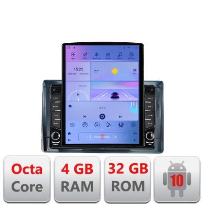 Navigatie Toyota 2DIN G-TY2DIN ecran tip TESLA 9.7&quot; cu Android Radio Bluetooth Internet GPS WIFI 4+32GB DSP 4G Octa Co CarStore Technology