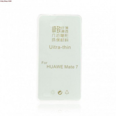 Husa Silicon Ultra Slim Huawei Ascend Mate 7 Transparent foto