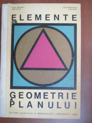 Elemente de geometrie a planului-Lidia Cohal, Alice Corduneanu foto
