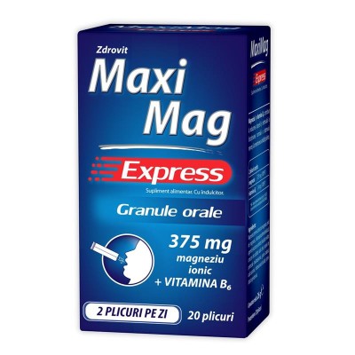 MaxiMag Express 20 plicuri Zdrovit foto