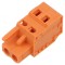 Regletă de conexiuni deconectabilă 5,08mm, 2 piste, mufe drepte