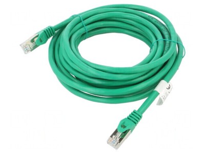 Cabluri patch F/UTP 6 litat CCA PVC verde 5m 26AWG 1buc. foto