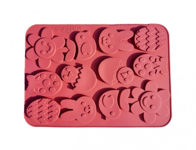 Forma silicon pentru prajituri, Iepurasi, Ou, Pui, Floare, 173COF foto