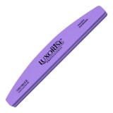 Cumpara ieftin Pila unghii lavabila Semiluna LUXORISE, granulatia 100/180, mov