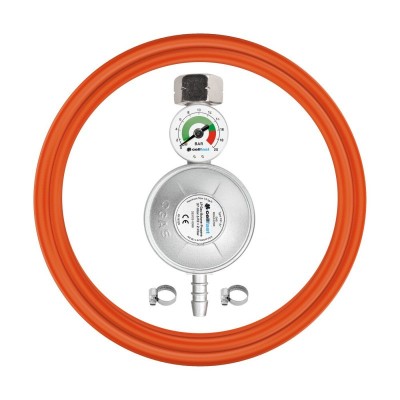 Set reductor propan butan cu manometru Cellfast, furtun 2m foto