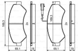 BOSCH 0 986 494 799 set placute frana,frana disc