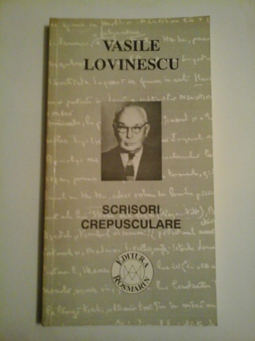 SCRISORI CREPUSCULARE - VASILE LOVINESCU