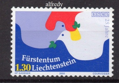 LIECHTENSTEIN 2000, OSCE, serie neuzata, MNH foto
