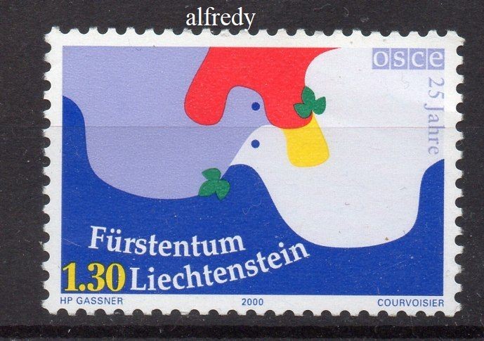 LIECHTENSTEIN 2000, OSCE, serie neuzata, MNH