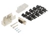 Conector D-Sub 9 Pin Tată 90 Grade Unghi NC ENCITECH Ecranat Aliaj Zinc Negru