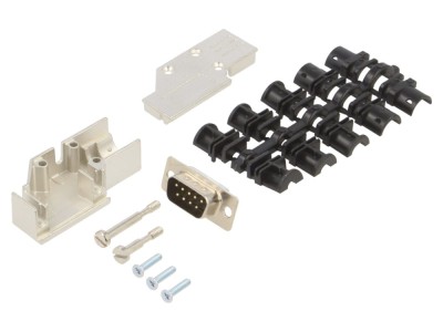 Conector D-Sub 9-Pin Tată 90&amp;deg; foto