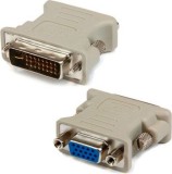 ADAPTOR video GEMBIRD, DVI-I DL (T) la VGA (M), alb, &quot;A-DVI-VGA&quot; (timbru verde 0.08 lei)