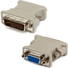 ADAPTOR video GEMBIRD, DVI-I DL (T) la VGA (M), alb, &quot;A-DVI-VGA&quot; (timbru verde 0.08 lei)