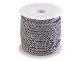 Snur rasucit pentru activitati de lucru manual, gri, 3 mm x 3.5 m