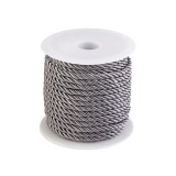 Snur rasucit pentru activitati de lucru manual, gri, 3 mm x 3.5 m