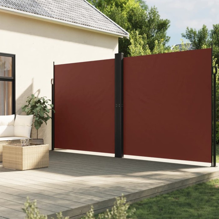 Copertina laterala retractabila, maro, 220x600 cm GartenMobel Dekor