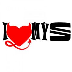 Sticker Auto , zI Love My Seat, , Autocolant Personalizat pentru Fanii SEAT