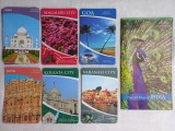 INDIA-SET DE 7 HĂRȚI ORIGINALE &quot;INCREDIBLE INDIA&quot; CITY MAP+ MUST SEE SITES