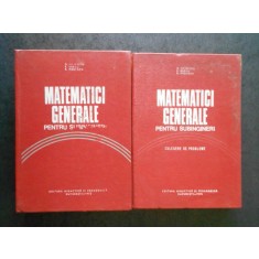D. FILIPESCU - MATEMATICI GENERALE PENTRU SUBINGINERI 2 volume, editie cartonata