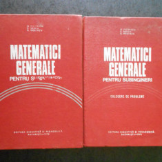 D. FILIPESCU - MATEMATICI GENERALE PENTRU SUBINGINERI 2 volume, editie cartonata