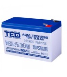 Acumulator AGM VRLA 12V 9.6A High Rate 151x65x95mm F2 TED Battery
