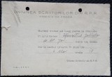 Invitatie de la Uniunea Scriitorilor din R.P.R., Comisia de proza