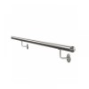 Kit mana curenta din inox pentru perete, diametru 42,4 mm, lungime 2000 mm, cu 2 suporti de mana curenta, finisaj satinat