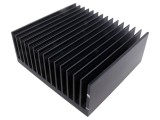 Radiator extrudat cu aripioare negru 200mm x 215mm