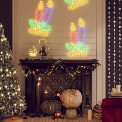 vidaXL Figurine lum&amp;acirc;nări de Crăciun cu 144 LED-uri, 3 buc., 70x42 cm 3154277 foto