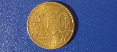 Moneda 50 Euro cent 2002 Germania foto