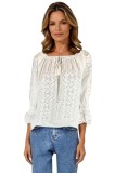 Bluza tip ie dama R25 alb/argintiu , marimea 2XL, Casual, Bumbac