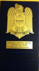 D16 18 - Placheta - Colegiul Stefan cel Mare - Campulung Moldovenesc