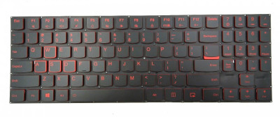 Tastatura Laptop, Lenovo, Legion Y520-15IKBN Type 80WK, iluminata, layout US foto