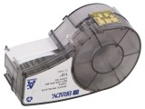 Bandă autoadezivă neagră BRADY 12,7mm x 6,4m M21-500-595-BK cu caractere albe