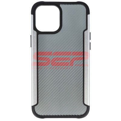 Toc TPU+PC Carbon Fiber Apple iPhone 12 Pro Max Silver foto